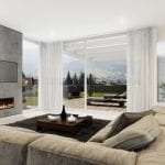 Escea DX 1000 Gas Log Fireplace (Single Sided)
