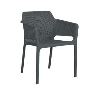 BAILEY RESIN DINING CHAIR CHARCOAL