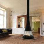 Bordelet Linea 914 - Suspended Wood Fireplace