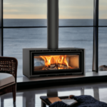 ADF Linea 100 Duo B Freestanding Wood Firebox