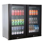 Gasmate 2 Door Premium Glass Door Bar Fridge- 187L