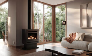 freestanding fireplace