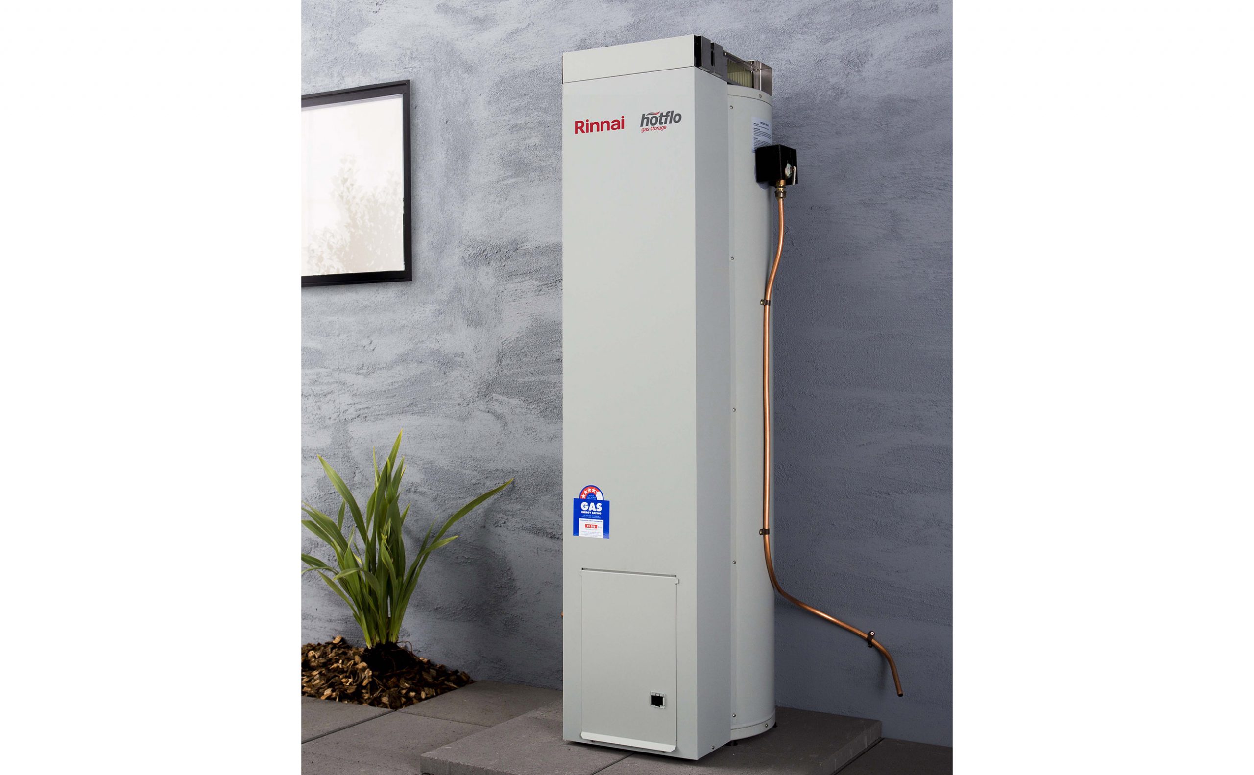 Rinnai Hotflo Gas Storage Tank Insitu Lifestyle Angle Perspective Plant 2 1 scaled 1